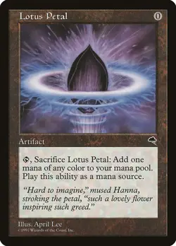 Lotus Petal Lightly Played Retro #294 TMP Tempest MTG - Image 1
