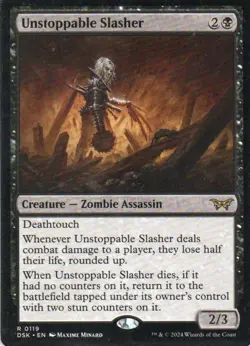 MTG: Duskmourn: House of Horror: Unstoppable Slasher (0119): LP Condition - Image 1