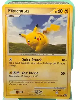 Pokemon TCG Pikachu 70/100 Stormfront Regular Common English Basic 2008 - Image 1