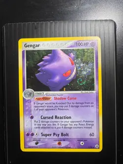 Pokemon Gengar TCG Card 5/92 EX Legend Maker Holo Rare NM-LP SWIRL - Image 3