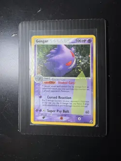Pokemon Gengar TCG Card 5/92 EX Legend Maker Holo Rare NM-LP SWIRL - Image 5