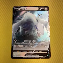 Pokemon TCG Lugia v 138 Silver Tempest Ultra Rare Card Near Mint Condition - Image 1