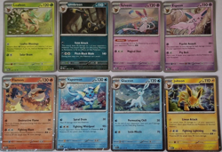 Pokemon Prismatic Evolutions Costco Mini Tin Cosmos Holo Promo Cards - Set of 8 - Image 1