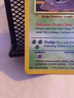 Pokemon TCG Muk Fossil 13 Holo Unlimited Holo Rare - Image 5