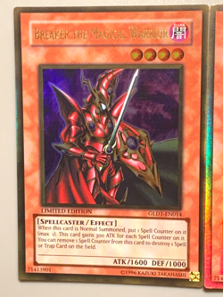 yugioh 3X BREAKER THE MAGICAL WARRIOR GLD1-EN014 Gold near mint Play set - Image 5