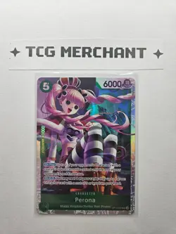 One Piece Perona - OP14-033 The Azure Sea's Seven Foil English NM SR - Image 1