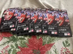 Lot of 8 One Piece TCG OP-16 Sleeved Booster Packs “The Time of Battle” English - Image 1