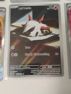 Pokemon Larvesta/Sunflora Illustration Rare/Sealed Promo/Full Art Holo Cards - Image 3