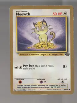 Meowth (Gold Bordered Promo) 56/64 Miscellaneous Cards & Products Pokemon HP - Image 1
