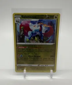 Pokemon TCG Salamence Evolving Skies 109/203 Holo Rare Card NM 2021 - Image 1