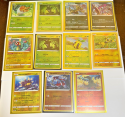 Pokemon 11 Card Lot - 9 REVERSE HOLO + 2 HOLO - Crown Zenith 2023 - 1077 - Image 1