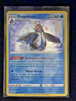 Empoleon 037/172 NM Cosmos Holo Brilliant Stars Pokemon Card Free Shipping - Image 1