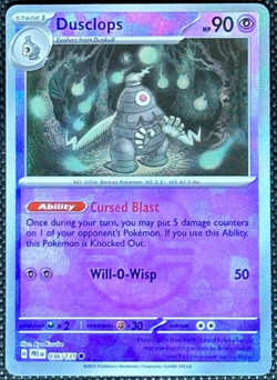 Dusclops 036/131 NM Masterball Holo Prismatic Evolutions Pokemon Card Free Ship - Image 1