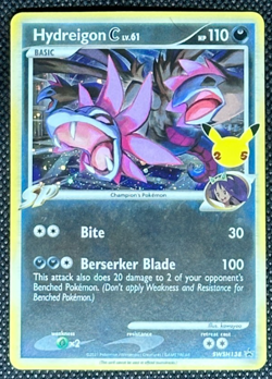 Hydreigon C lv.61 SWSH138 Black Star Promo 25th Anniv Pokemon Card Free Ship - Image 1