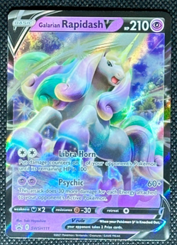 Galarian Rapidash V SWSH111 NM Black Star Promo Cards Pokemon Card Free Shipping - Image 1