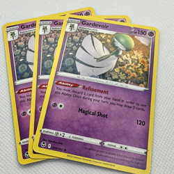 3x Gardevoir 069/195 NM Silver Tempest Pokemon Card Free Ship - Image 1