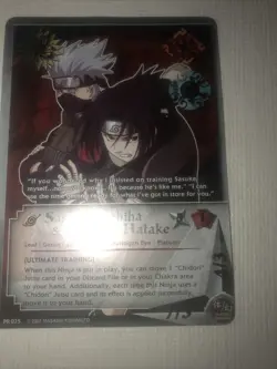 Naruto Cards Kakashi Hatake & Sasuke Uchiha Ultimate Training Promo Foil PR 025 - Image 2