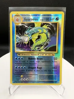 Pokemon Gyarados TCG Reverse Holo Rare Card 34/108 Evolutions XY - Image 1