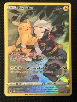 Pikachu TG05/TG30 Full Art Lost Origin Trainer Gallery Pokemon Card Mint - Image 1