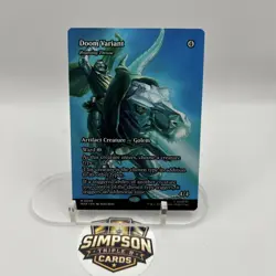 Dr. Doom Variant Roaming Throne (Borderless) (MAR) 0099 Marvel Super Heroes MTG - Image 1