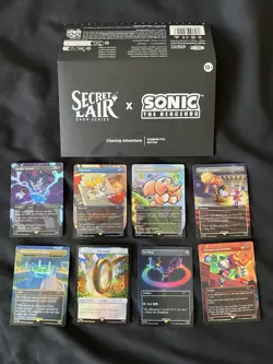 Magic The Gathering Secret Lair Sonic The Hedgehog Chasing Adventure Foil Ed MTG - Image 1