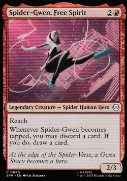 Magic the Gathering - Spider-Man - Spider-Gwen, Free Spirit 0090 - Image 1