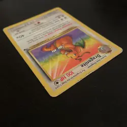 Pokemon TCG Dragonite Rare Fossil Unlimited Non-Holo Card 19/62 MP Condition - Image 4