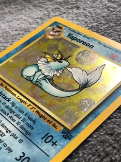 1999 Pokemon Jungle Unlimited - Vaporeon Holo - 12/64 Rare - Image 5