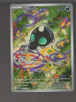 Shroodle 149/132 Illustration Rare Mega Evolution Pokemon Holo Near Mint - Image 1