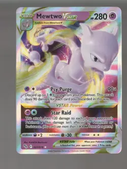 Mewtwo VSTAR 031/078 Holo VSTAR Rare Pokemon GO Pokemon Near Mint - Image 1