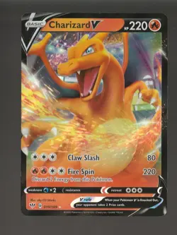 Charizard V 019/189 Holo V Rare Darkness Ablaze Pokemon Near Mint - Image 1