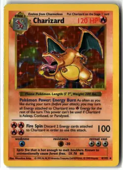 1999 Charizard ⭐ 4/102 Holo Vintage WOTC Shadowless Base Set Pokemon - Image 1