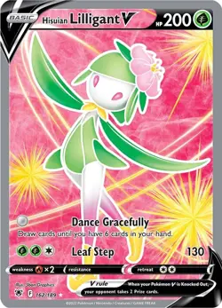 Holofoil - Hisuian Lilligant V (Full Art) - 162/189 / NM / English Pokemon TCG - Image 1