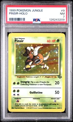 1999 Pokemon Jungle Pinsir Holo PSA 7 #9 - Image 1