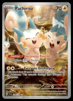 2023 SV01: Scarlet & Violet Base Set Pachirisu - 208/198 Illustration Rare - Image 3