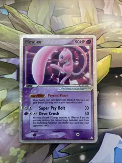 2006 Pokemon EX Holon Phantoms Mew EX Holo Foil Rare 100/110 - Image 1