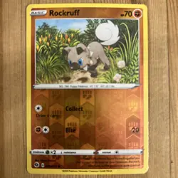 Pokemon TCG Champion's Path - Rockruff 029/073 Reverse Holo Common - Image 1