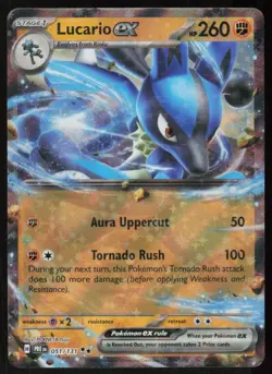 Lucario ex 051/131 Holo Double Rare Prismatic Evolutions Pokemon Near Mint - Image 1