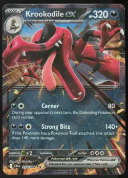 Krookodile ex 055/086 Double Rare Chaos Rising Pokemon Holo Near Mint - Image 1