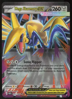 Mega Skarmory ex 055/088 Double Rare Perfect Order Pokemon Holo Near Mint - Image 1