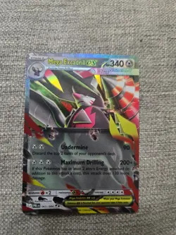 Mega Excadrill ex 065/084 Double Rare Pitch Black Pokemon Holo Near Mint - Image 1