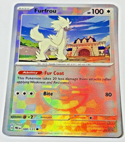 Pokemon Furfrou 088/131 Masterball + Reverse Holo Prismatic Evolutions NM - Image 1