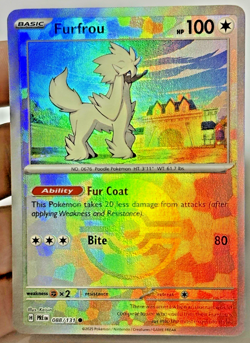 Pokemon Furfrou 088/131 Masterball + Reverse Holo Prismatic Evolutions NM - Image 3
