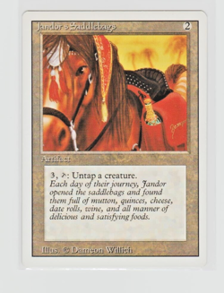 Magic the Gathering ~ MTG ~ 1x Jandor's Saddlebags ~ 3rd Edition ~ MP ~ REVISED - Image 1