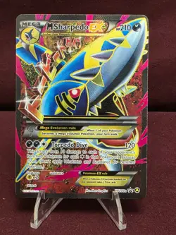 2017 POKEMON TCG XY M Sharpedo EX - BLACK STAR PROMO XY200A Alternate Art Holo - Image 1