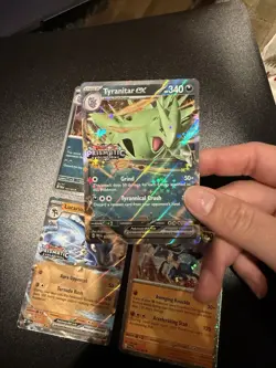 Pokemon TCG Lucario And Tyranitar Stamped Prismatic Evolutions Collection Promos - Image 3