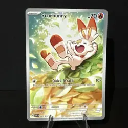 2026 Pokemon Ascended Heroes Scorbunny Illustration Rare #225/217 NM - Image 1