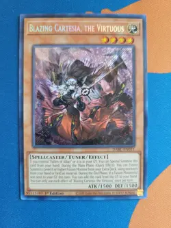 Yu-Gi-Oh! Konami Blazing Cartesia, the Virtuous DABL-EN011 Secret Foil 1st - Image 3