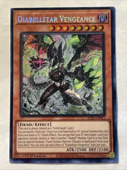 x1 Diabellstar Vengeance - ALIN-EN011 - Secret Rare - 1st Edition Yu-Gi-Oh! M/NM - Image 1