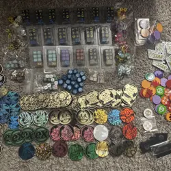 Pokemon TCG Accessory Unique Lot - Coins - Markers - Dice - Pins Tons And Tons - Image 3